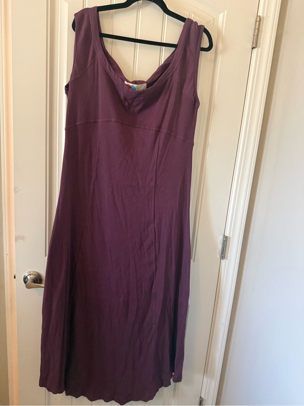 Free People Sleeveless V-Neck Maxi Dress in Plum